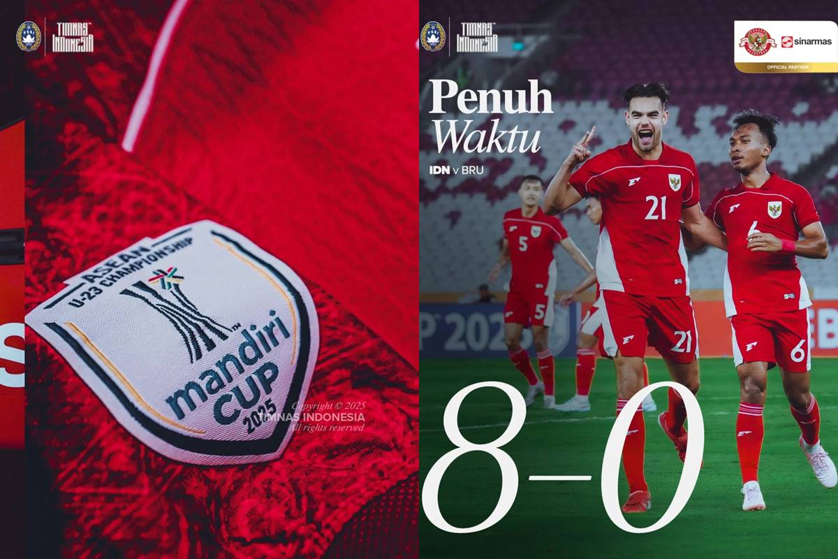 Jens Raven panen gol, Timnas Indonesia menang 8-0 dari Brunei di Piala AFF U-23 2025