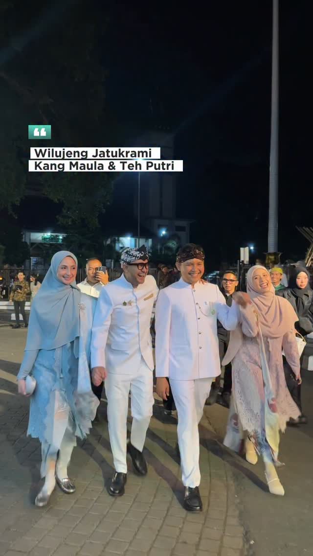 Potret 9 pesohor hadir di acara pernikahan anak Dedi Mulyadi, Rieke Diah Pitaloka tampil anggun