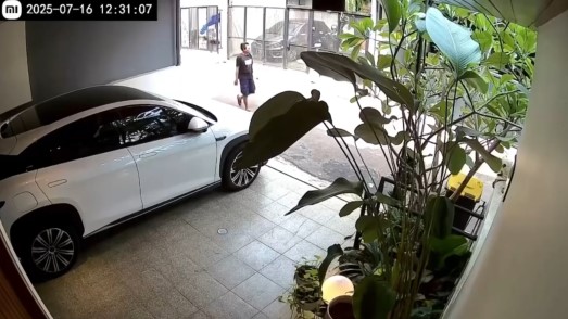 Terekam CCTV, 7 potret detik-detik rumah Rafael Tan disatroni maling, aksi santai pelaku bikin geram