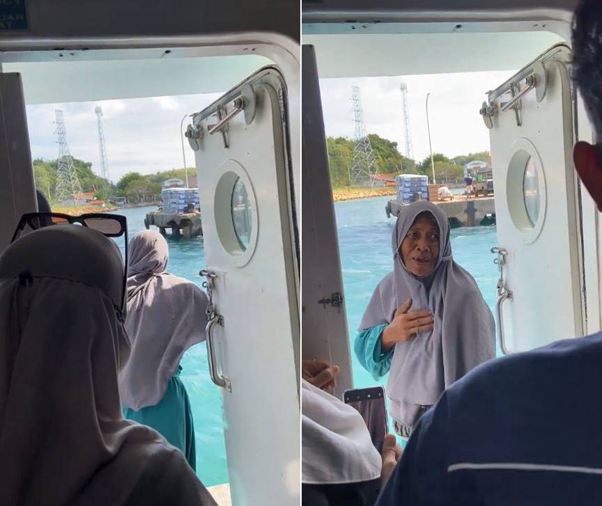 Viral ibu penjual makanan terbawa kapal ke pelabuhan Kalianget pas dagang, nahkoda gercep putar balik