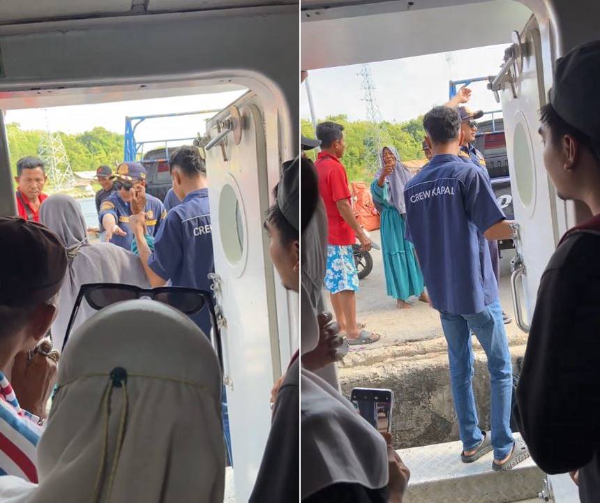 Viral ibu penjual makanan terbawa kapal ke pelabuhan Kalianget pas dagang, nahkoda gercep putar balik