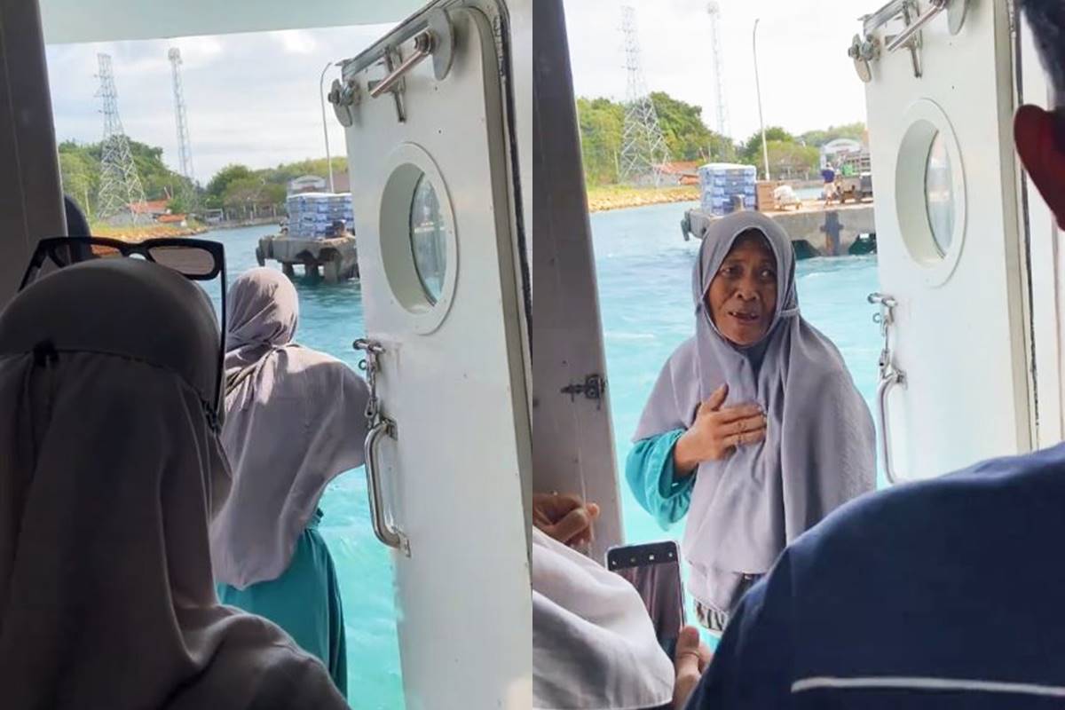 Viral ibu penjual makanan terbawa kapal ke pelabuhan Kalianget pas dagang, nahkoda gercep putar balik