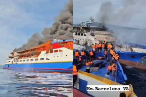 Kronologi kebakaran KM Barcelona di perairan Pulau Talise, 284 penumpang selamat 5 orang meninggal