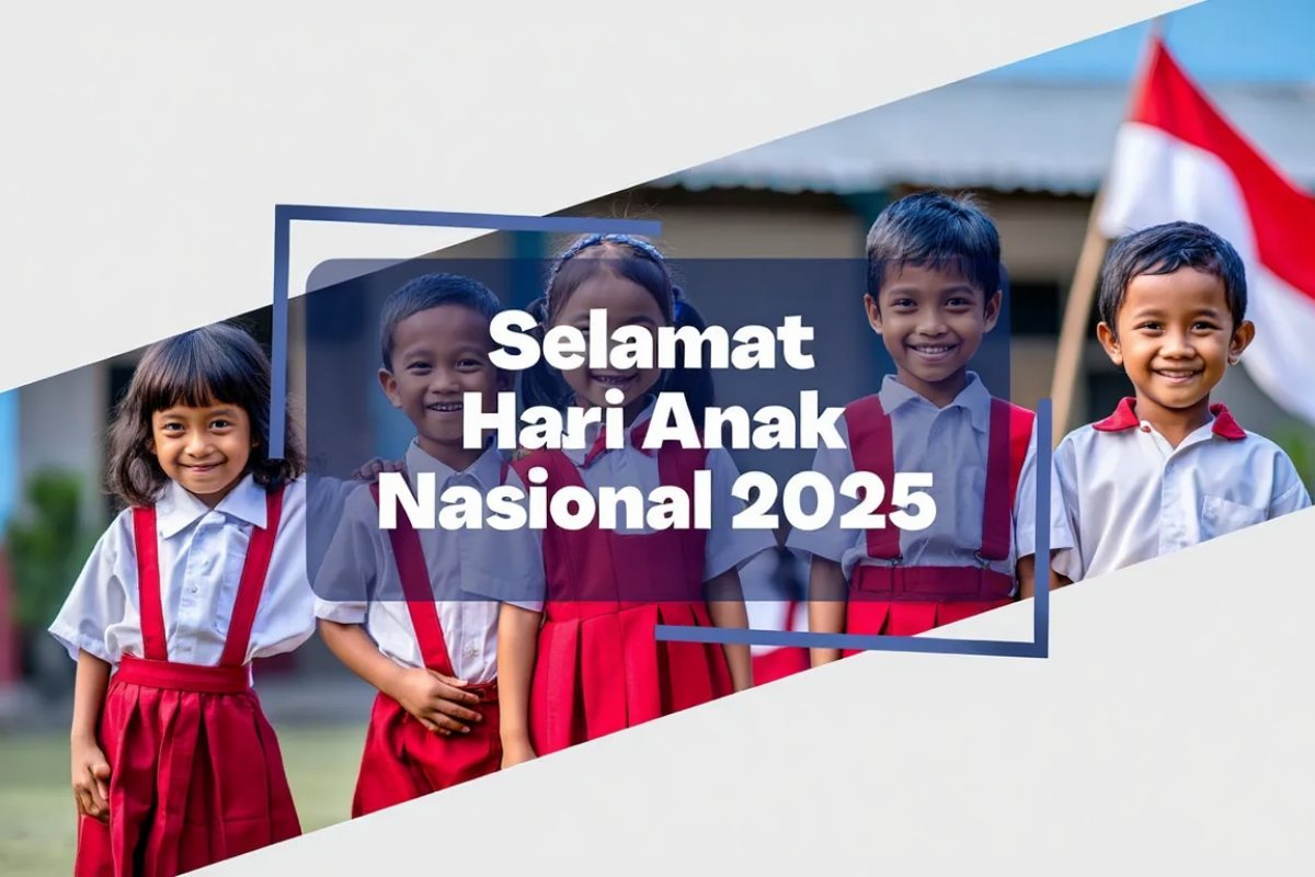 100 Kata-kata twibbon Selamat Hari Anak Nasional 2025 yang menyentuh dan inspiratif