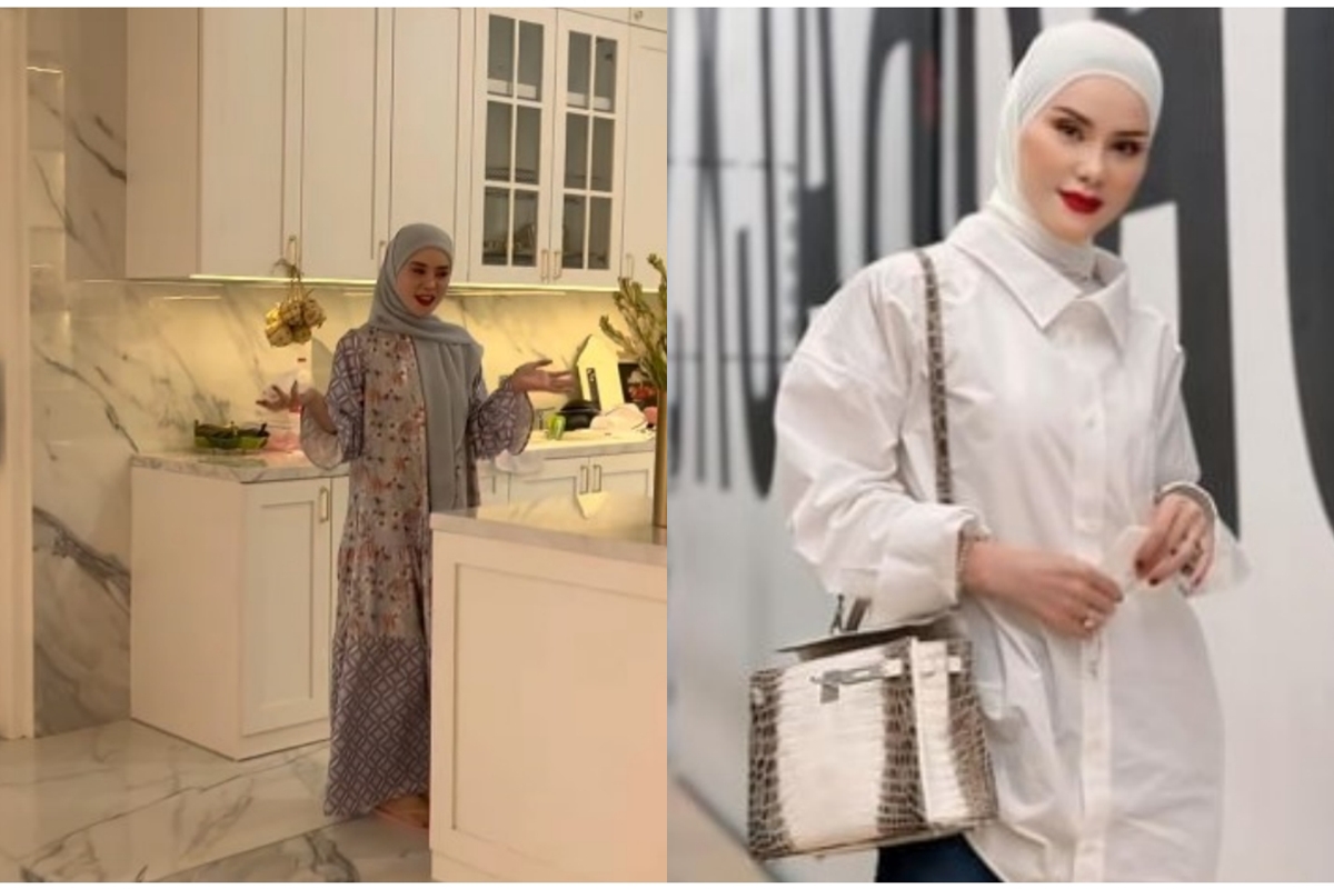 Punya rumah mewah bak hotel, ini 6 cara Angel Lelga menata dapur, kulkasnya canggih pakai layar sentuh