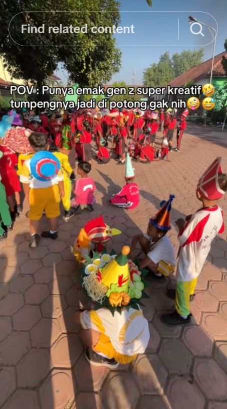 POV emak-emak Gen Z bikin topi anaknya untuk MPLS, biar nyeleneh tapi ide kreatifnya diacungi jempol