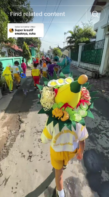 POV emak-emak Gen Z bikin topi anaknya untuk MPLS, biar nyeleneh tapi ide kreatifnya diacungi jempol