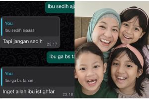 Jarang tersorot, isi chat 7 seleb bareng anaknya ini bikin gemas sekaligus haru