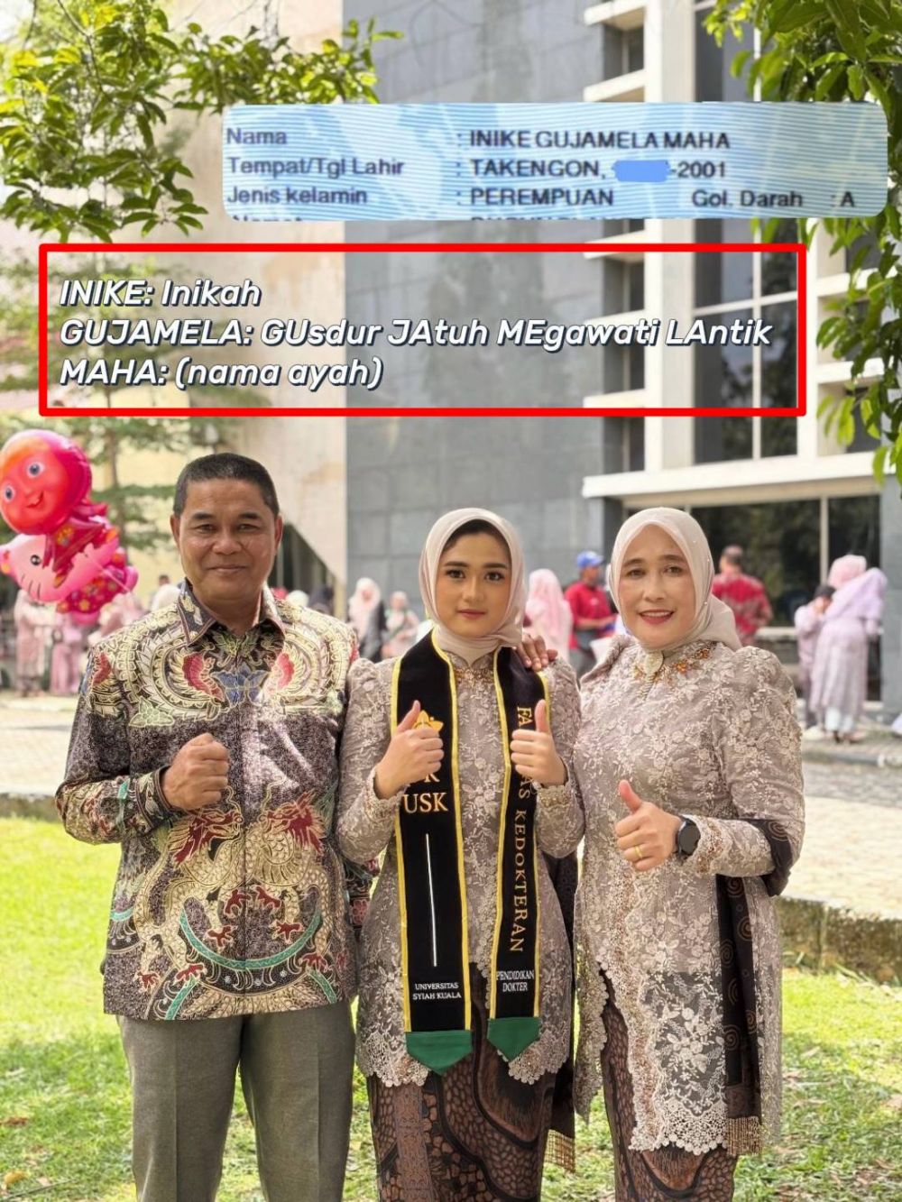 7 Kumpulan nama unik yang bikin nggak percaya, dari yang satu huruf sampai pakai singkatan