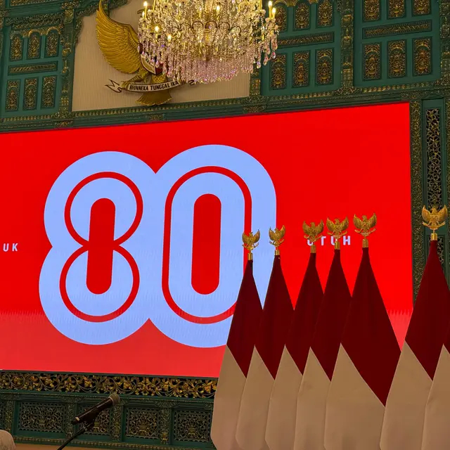 Prabowo luncurkan logo dan tema HUT ke-80 RI apa arti desain angka 8 dan 0 tak terputus?