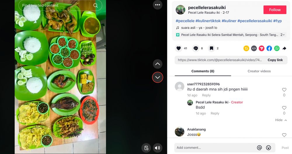 Pensiun mengejar Putri Duyung bareng Wan Abud, Iparthok Gombong jualan pecel lele, intip menunya