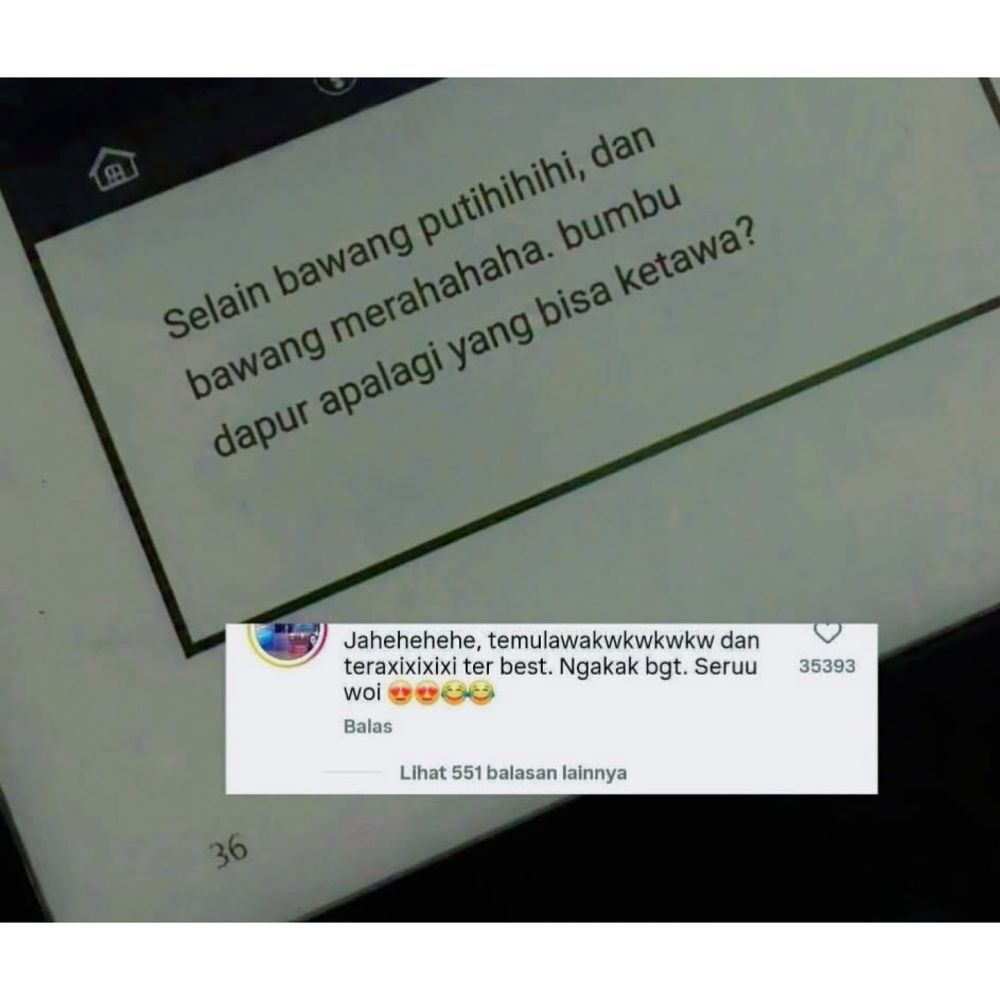 Jokes receh warganet di kolom komentar nggak ada matinya, ini 8 potretnya yang bikin ketawa ngik-ngik
