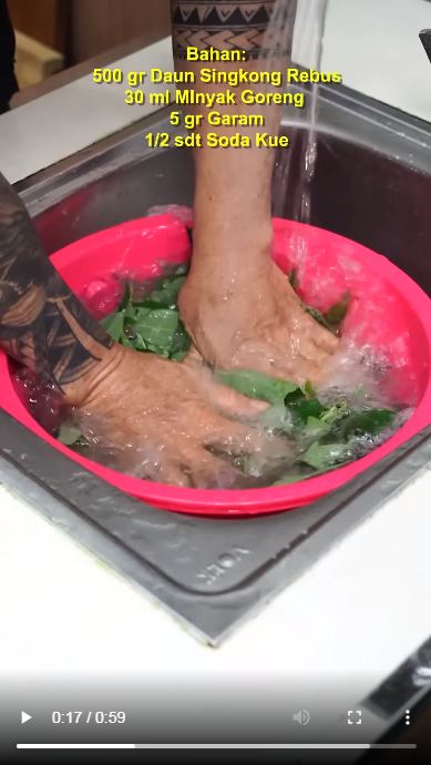 Bocoran resep resto Padang: Rahasia daun singkong tetap hijau dan empuk