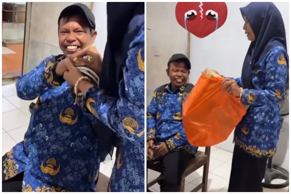 Kesabaran membuahkan hasil, bapak-bapak ini 20 tahun jadi cleaning service, terharu usai lolos PPPK