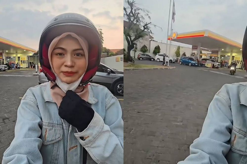 Gegara simbol mirip tisu, wanita ini dibuat malu pas isi bensin di SPBU, auto dilihat pengendara lain