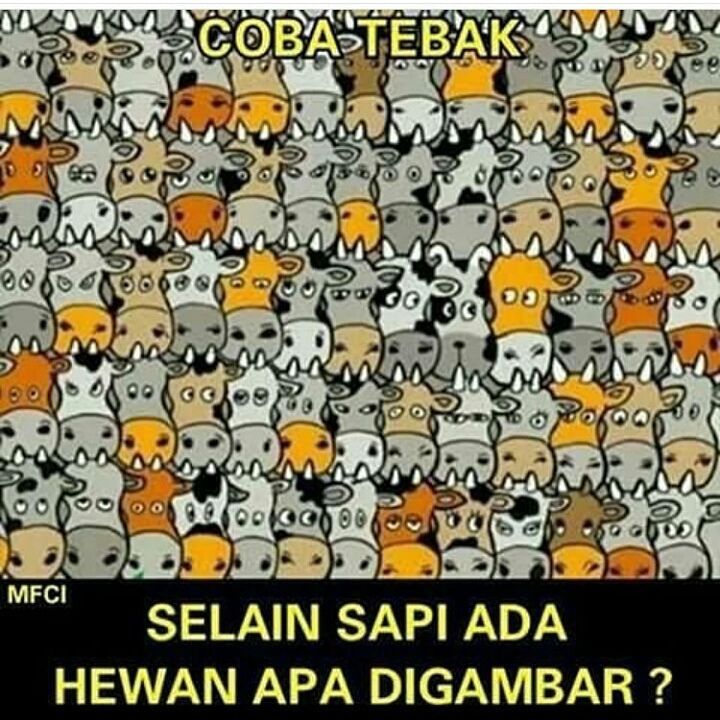 8 Tebak-tebakan gambar lucu ini dijamin bikin mata dan otak auto ngebut fokus, kamu bisa jawab?