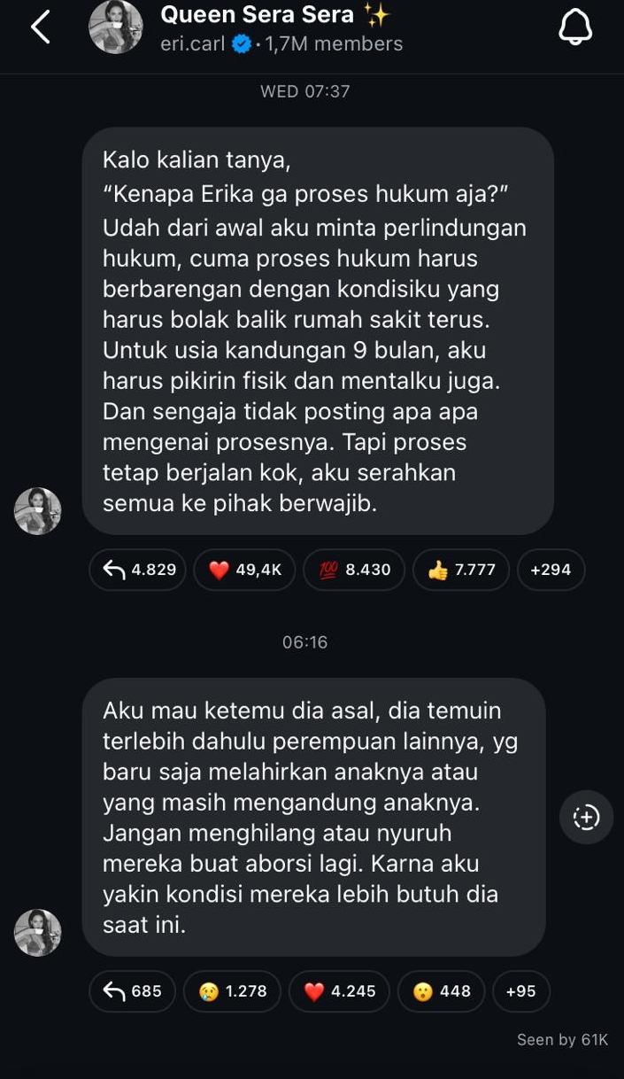 Bersedia ditemui, Erika Carlina beri syarat ini pada DJ Panda