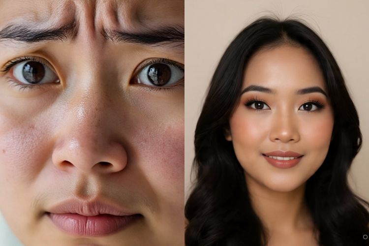 Trik makeup profesional untuk menyamarkan pori-pori dalam sekejap