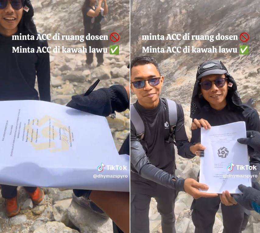 Kejarlah dosen hingga ke Gunung Lawu, perjuangan mahasiswa dapet acc skripsi ini bikin geleng kepala