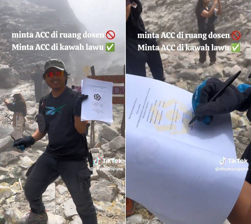 Kejarlah dosen hingga ke Gunung Lawu, perjuangan mahasiswa dapet acc skripsi ini bikin geleng kepala