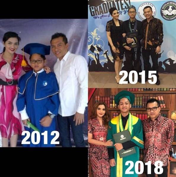 Parasnya beda dengan sekarang, potret jadul 11 seleb pas lulusan sekolah ini bikin lupa wajah aslinya