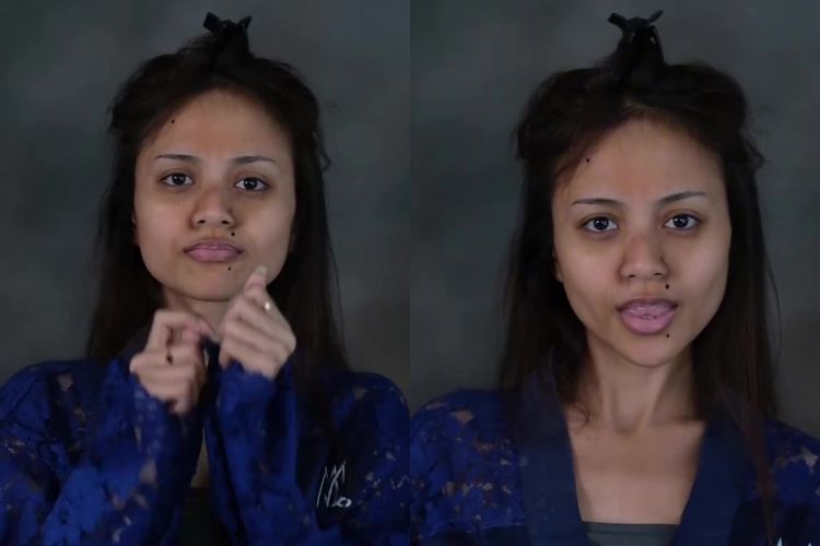 Tampil glowing abis! MUA ini sukses ubah wanita bertahi lalat berubah total jadi seperti boneka