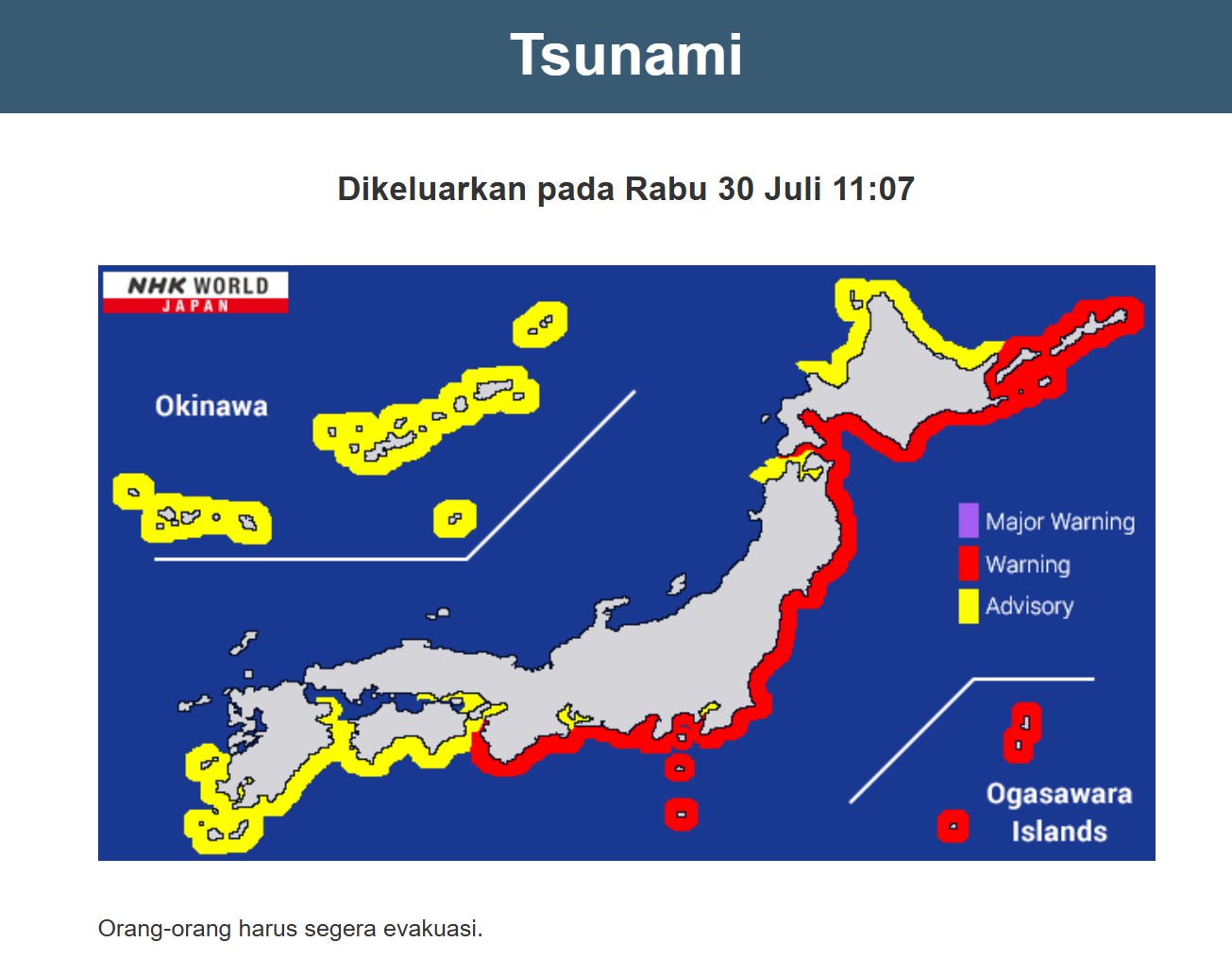 Cara kerja peringatan dini tsunami Jepang, bisa deteksi bencana 10-20 detik sebelum datang