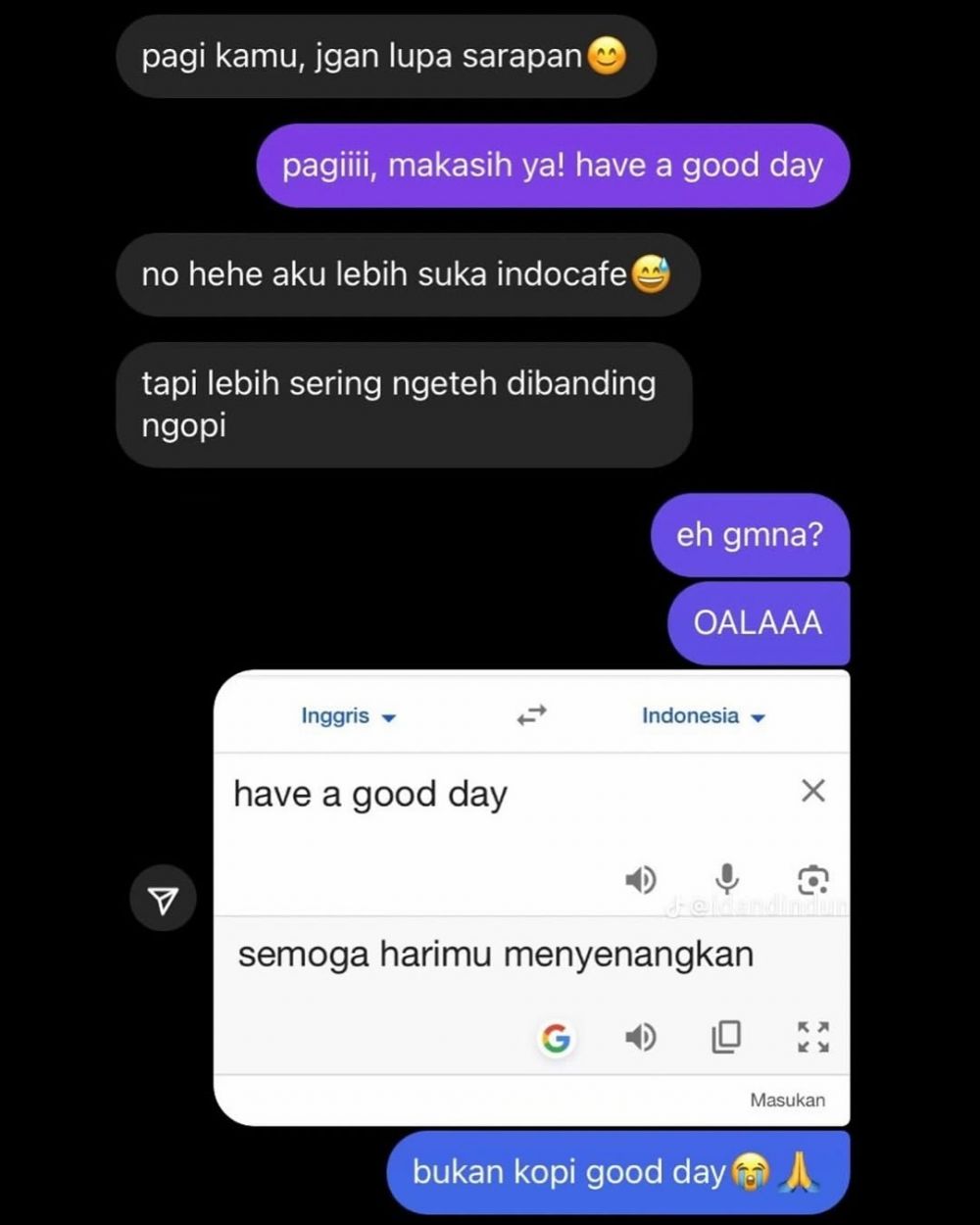 Bacanya nggak kuat, 10 chat lucu orang salah paham terbaru ini endingnya bikin nyengir kuda