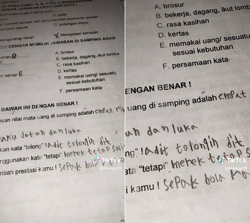 Momen ketika Gen Alpha mengisi soal di buku LKS ini jawabannya bikin guru nggak bisa berkata-kata
