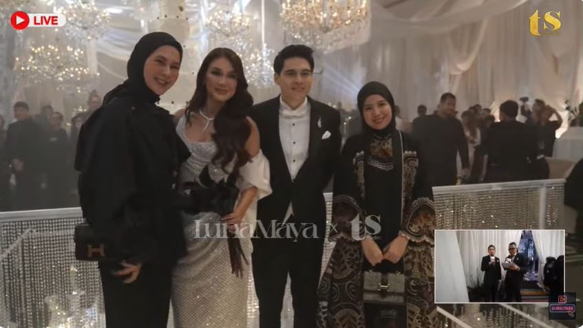 Undang sekitar 800 orang, ini potret 10 seleb hadiri resepsi nikahan Luna Maya dan Maxime Bouttier