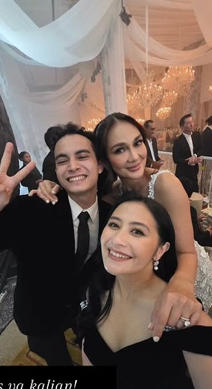 7 Potret Prilly Latuconsina hadiri resepsi Maxime Bouttier, pamer momen anti-canggung dengan Luna Maya
