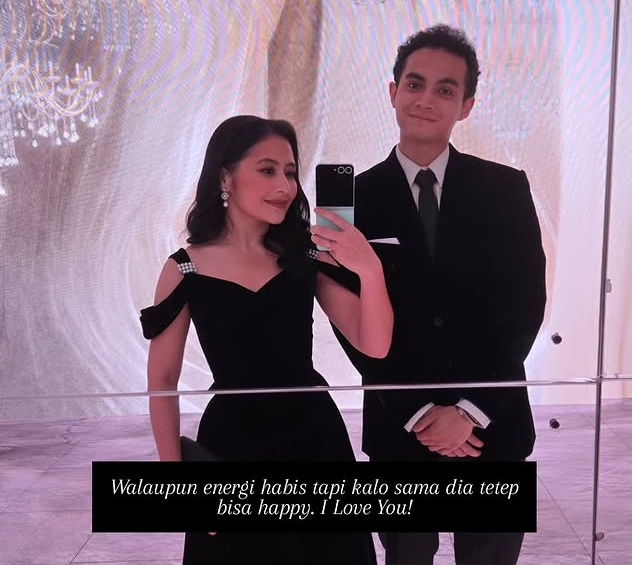7 Potret Prilly Latuconsina hadiri resepsi Maxime Bouttier, pamer momen anti-canggung dengan Luna Maya