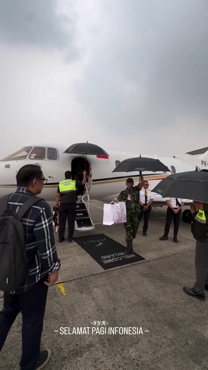 9 Momen Syahrini dan Reino Barack pulang ke Indonesia usai punya anak, naik jet pribadi dan dikawal