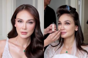 Tampil soft glam, 7 potret makeup Luna Maya saat resepsi di Jakarta ini disebut bak boneka hidup