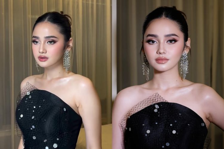 Elegan dan glamour, 7 detail makeup Syifa Hadju di pernikahan Luna-Maxime ini cantiknya unreal