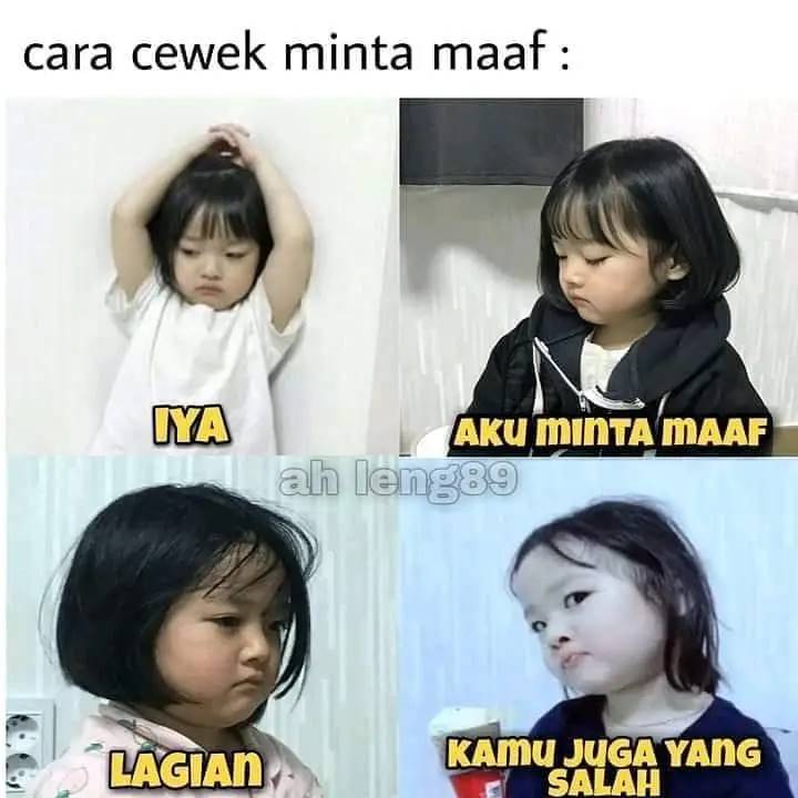 Bukan cuma minta maaf, 7 meme lucu ini bikin ngakak sekaligus baper abis buat Gen Z