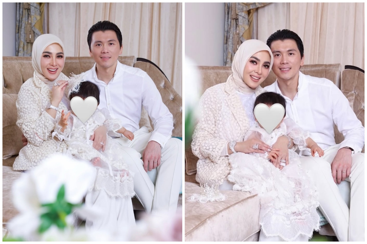 9 Potret Syahrini rayakan ulang tahun ke-45 bersama baby Lily, simpel dengan keluarga kecil