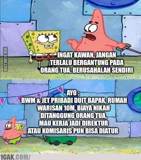 Meme lucu perintis bukan pewaris ini sindirannya ngena banget, relate sama sandwich generation