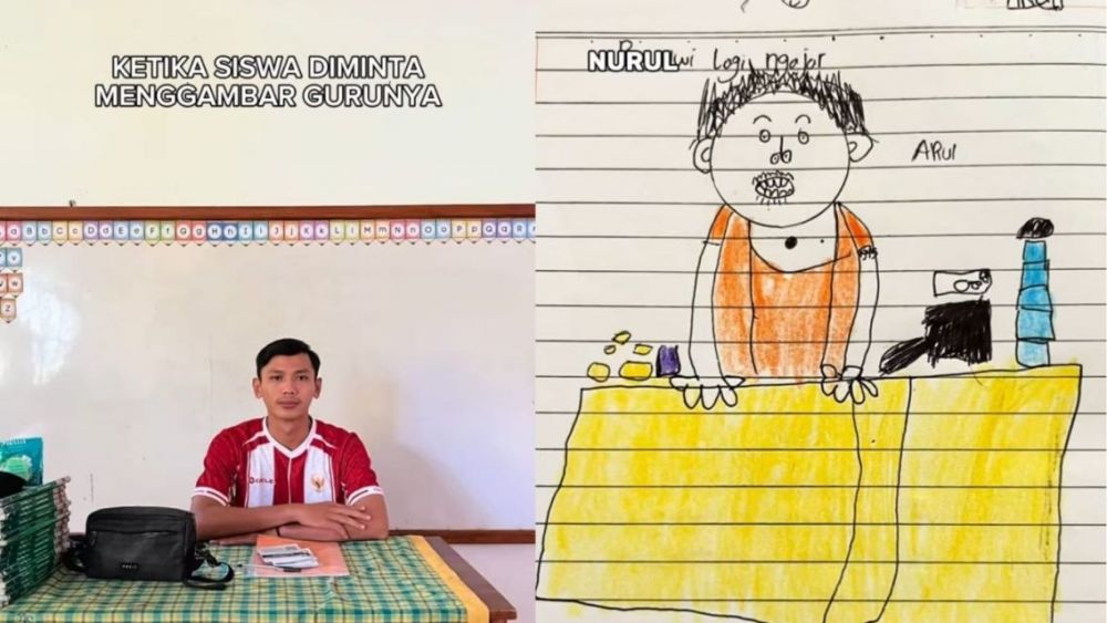 7 Potret lucu hasil gambar anak SD saat pelajaran seni ini hasilnya absurd tapi bikin salut