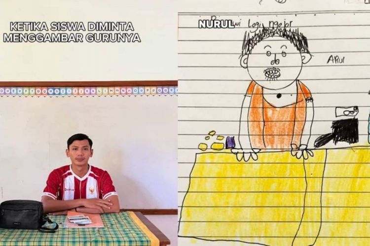 7 Potret lucu hasil gambar anak SD saat pelajaran seni ini hasilnya absurd tapi bikin salut