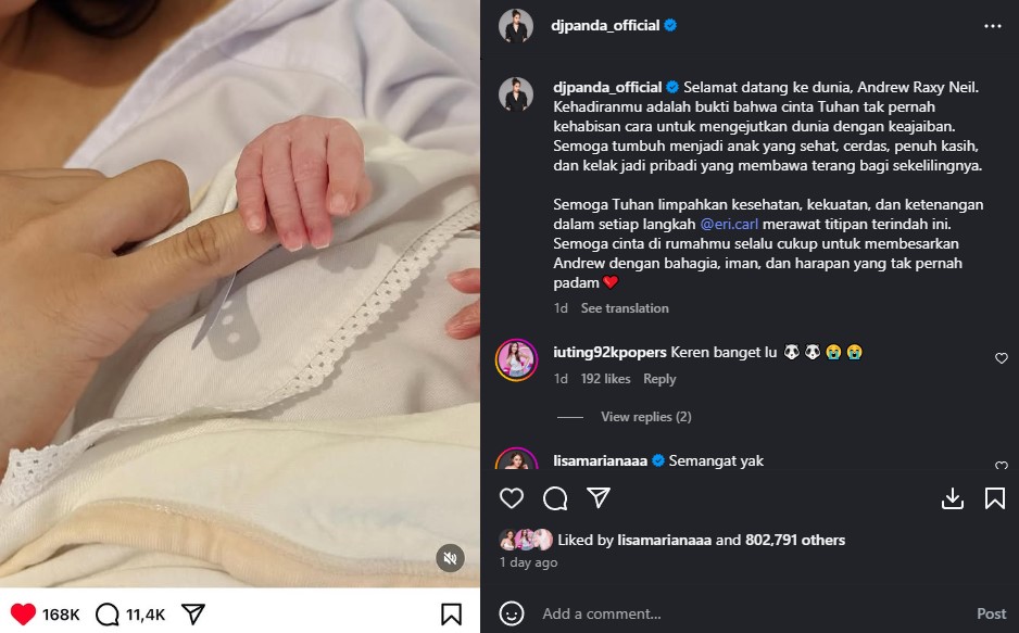 DJ Panda ditemani ayah sengaja jenguk Erika Carlina dan bayi, namun ditolak, ngaku tak patah semangat