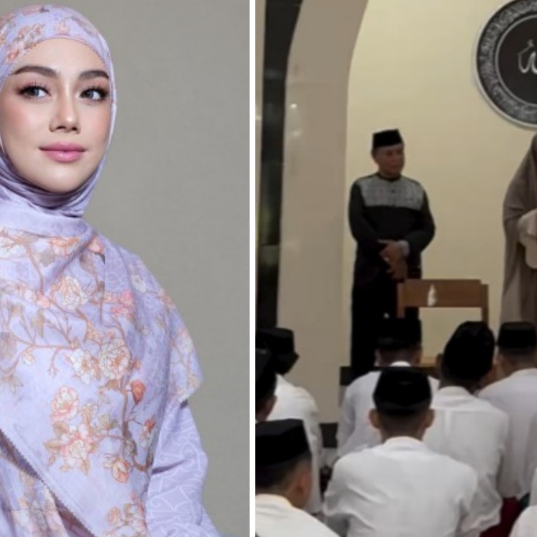 Makin mantap hijrah, 7 potret Celine Evangelista berbagi kisah spiritualnya di depan para santri