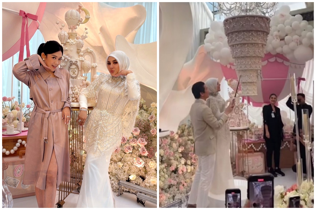 11 Potret syukuran privat ultah Syahrini ke-45 ini mewah bak pesta pernikahan, tamunya bertabur diva