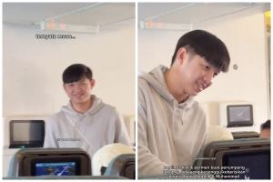 Khawatir bayinya rewel di pesawat, Ustaz Dennis Lim bagikan cokelat dan pesan menyentuh ke penumpang