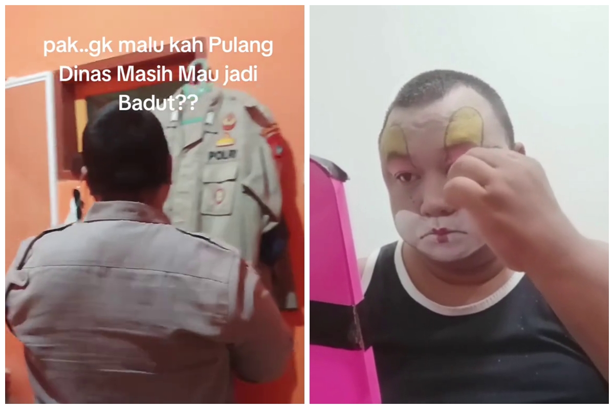 Kisah Bripka Fardiansyah tak malu cari duit tambahan dengan jadi badut, berjuang cari rezeki berkah