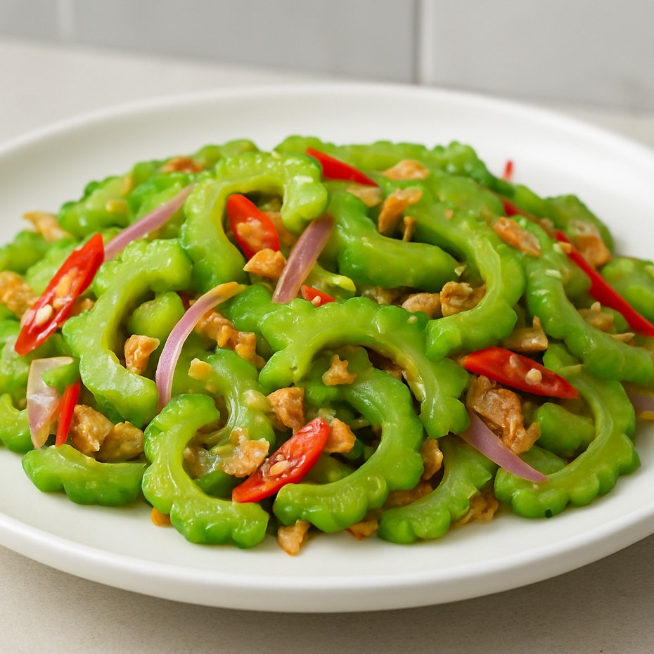 3 Resep andalan olah pare antigagal: Dari tumis ebi sampai lalapan, semua tak pahit dan masih hijau 