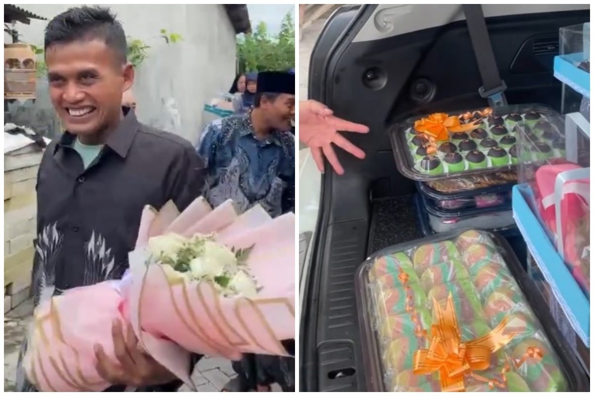 Viral pria lamarannya ditolak kekasih karena tamu kebanyakan, tapi seserahan diterima, ini 7 potretnya