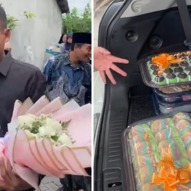 Viral pria lamarannya ditolak kekasih karena tamu kebanyakan, tapi seserahan diterima, ini 7 potretnya