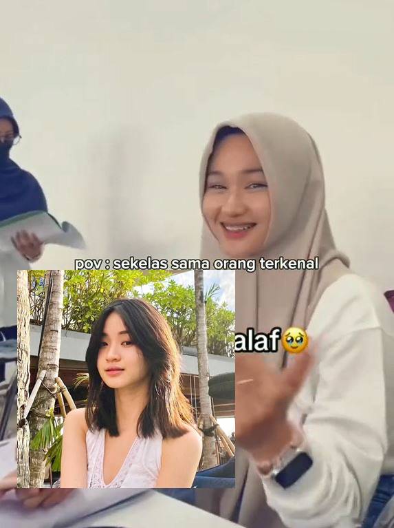 POV 'sekelas sama orang terkenal' ini bikin syik syek syok, parasnya mirip pol