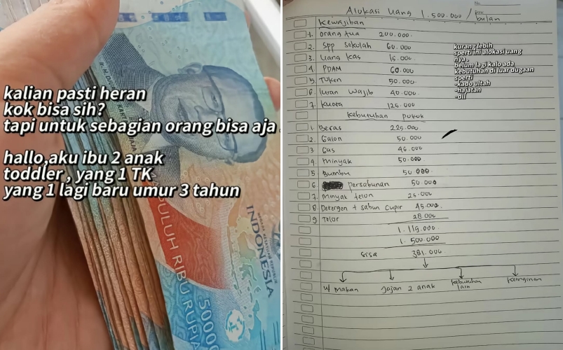 Ibu dua anak ini ungkap cara bertahan hidup dengan gaji Rp1,5 juta, kisahnya bikin simpati warganet